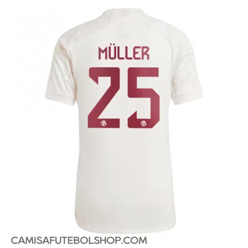 Camisa de time de futebol Bayern Munich Thomas Muller #25 Replicas 3º Equipamento 2023-24 Manga Curta